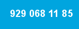 929 068 11 85 929 068 11 85